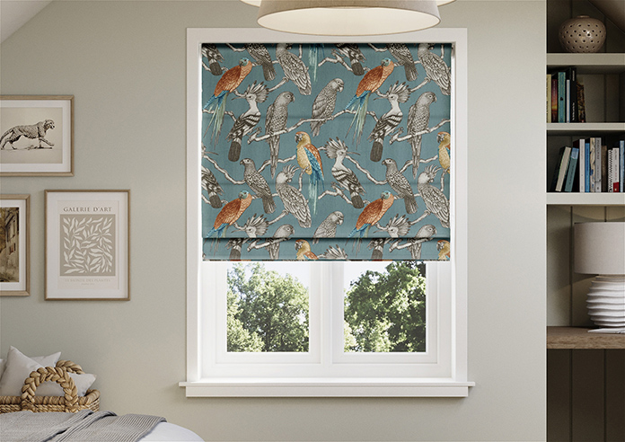 Aviary, Lagoon - Twist&Fit Roman Blind - Image 3